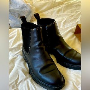 Women’s Coach ankle black boots 8.5.